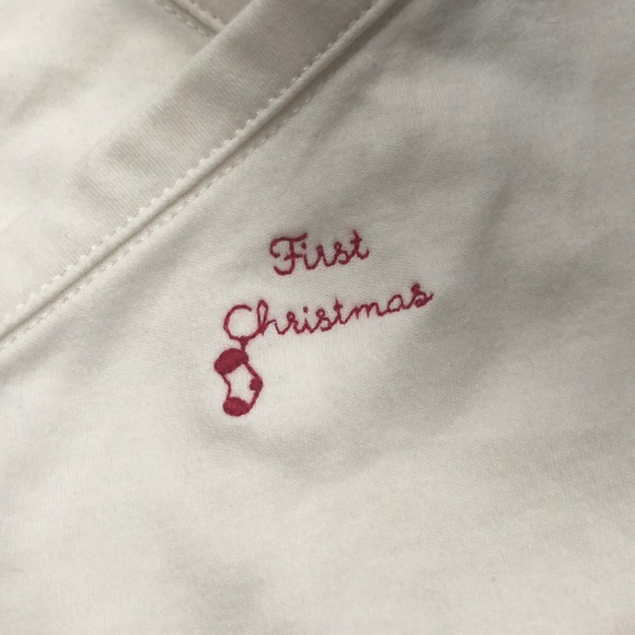 Side snap long sleeve first Christmas onesie - Picture 4 of 5